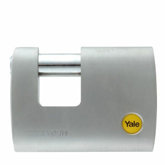 Λουκέτο Τάκος Ασφαλείας Χρωμέ Σατίν 51mm Λαιμός Boron YALE Y124