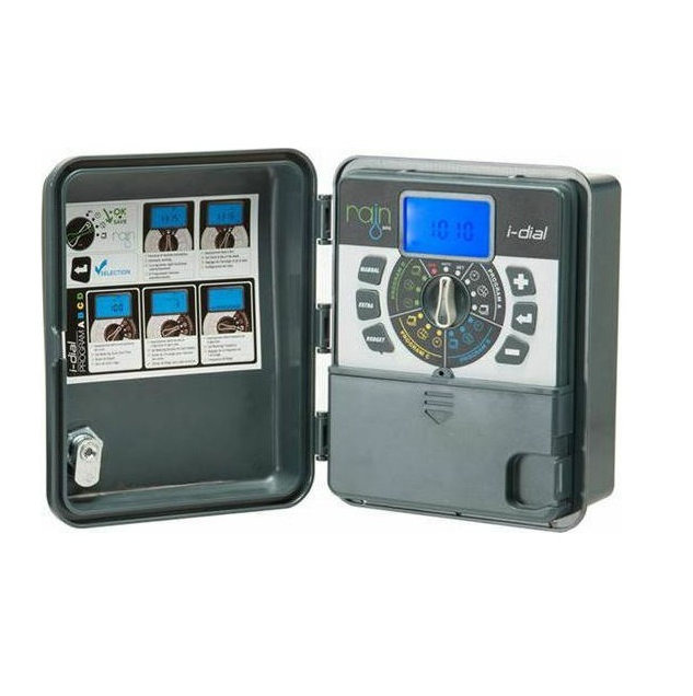 Rain Rain i-Dial 9VDC Outdoor Προγραμματιστής Ποτίσματος 6 Στάσεων