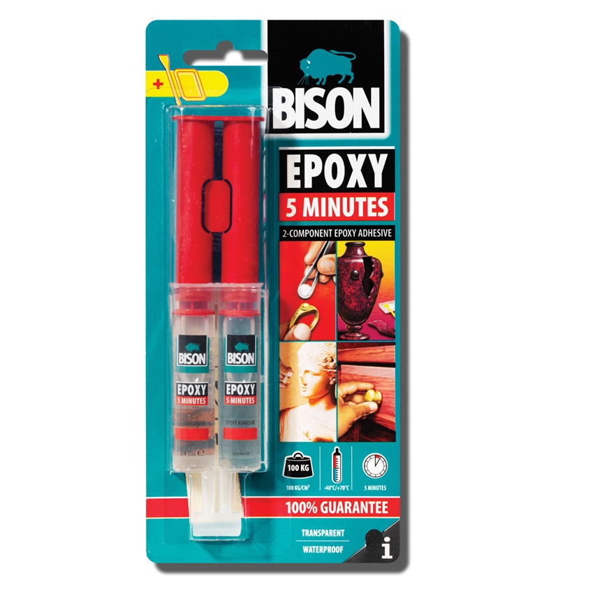 Bison 5 Minutes Εποξική Κόλλα 24ml Bison 5 Minutes Εποξική Κόλλα 24ml