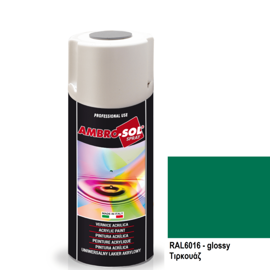 Ambro-Sol Σπρέι Βαφής Ακρυλικό V400 Turquoise Green 400ml