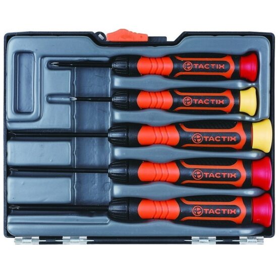 Tactix Σετ 5 Κατσαβίδια Ακριβείας 545221