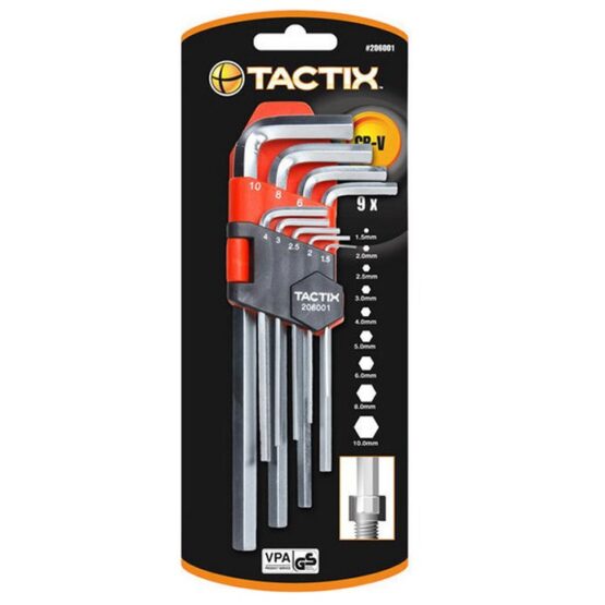 Tactix Σετ Allen 1.5-10mm 9τμχ