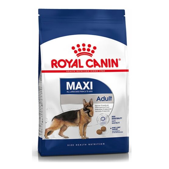 Royal Canin Maxi Adult 4kg Ξηρά Τροφή για Ενήλικους Σκύλους Μεγαλόσωμων Φυλών με Καλαμπόκι, Πουλερικά και Ρύζι