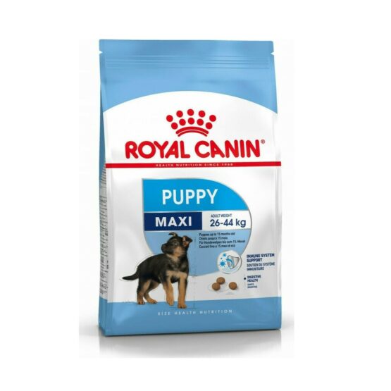 Royal Canin Puppy Maxi 4kg Ξηρά Τροφή για Κουτάβια Μεγαλόσωμων Φυλών με Ρύζι και Χοιρινό