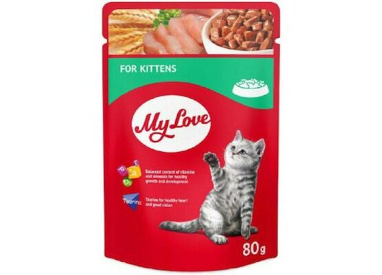 Happy Cat My Love Kitten Κοτόπουλο 80gr