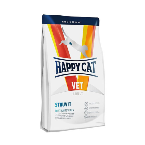 Happy Cat Vet Adult Struvit Ξηρά Τροφή για Ενήλικες Γάτες με Ευαίσθητο Ουροποιητικό με Κρέας 1kg