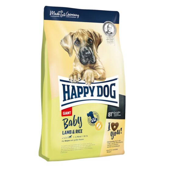 Happy Dog Baby Giant 15kg Ξηρά Τροφή για Κουτάβια Μεγαλόσωμων Φυλών με Αρνί και Ρύζι