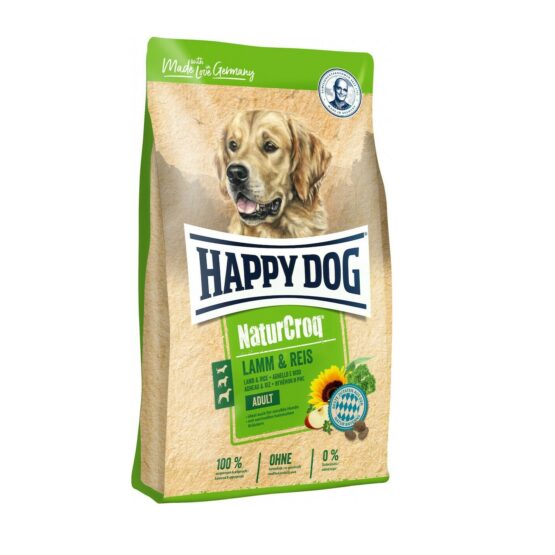 Happy Dog NaturCroq Adult 4kg Ξηρά Τροφή για Ενήλικους Σκύλους με Ρύζι και Αρνί