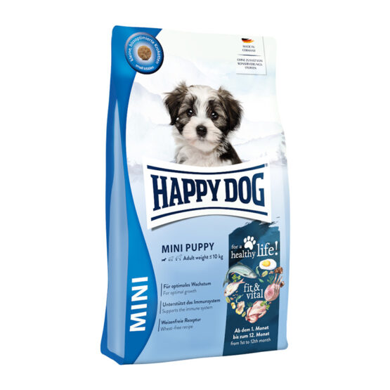 Happy Dog Mini Baby Junior 4kg Ξηρά Τροφή χωρίς Γλουτένη για Κουτάβια Μικρόσωμων Φυλών με Αρνί και Πουλερικά