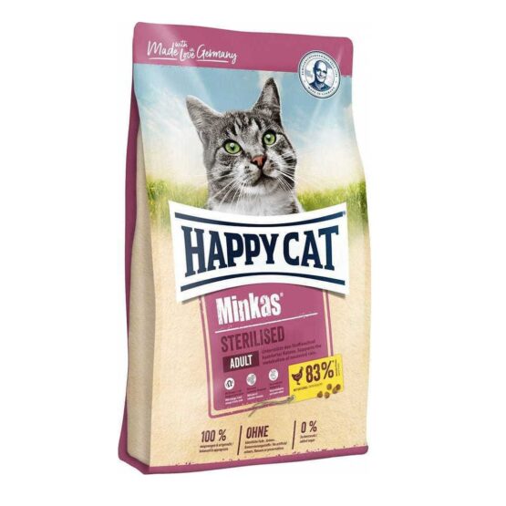 Happy Cat Minkas Sterilised Ξηρά Τροφή για Ενήλικες Στειρωμένες Γάτες με Πουλερικά 1.5kg
