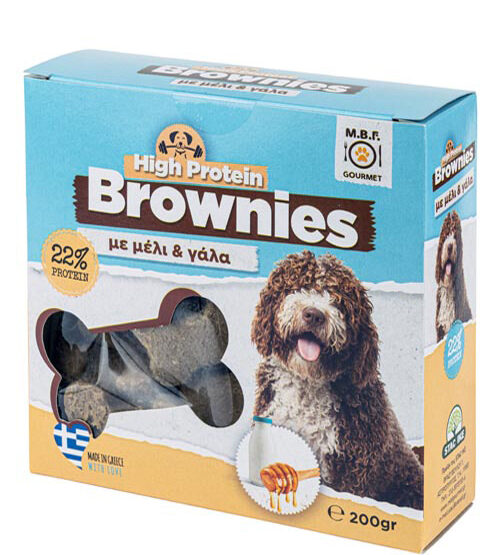 HIGH PROTEIN BROWNIES Μέλι-Γάλα 200gr