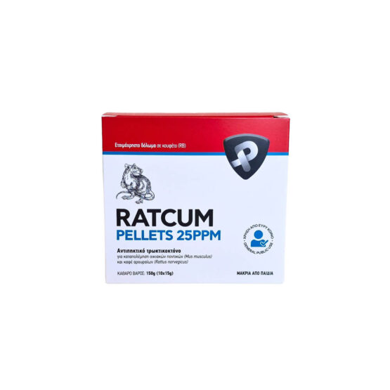 RATCUM PELLETS 25PPM